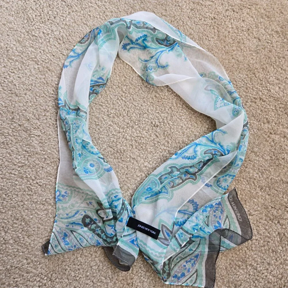 Jones New York Silk Chiffon Scarf